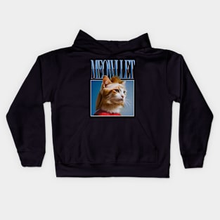 Cat with a Mullet Kids Hoodie